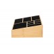 02-13127 ESTIA ΘΗΚΗ ΟΡΓΑΝΩΣΗΣ ΚΑΛΛΥΝΤΙΚΩΝ BAMBOO 9 ΘΕΣΕΩΝ 33x21x9cm