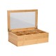 01-27025 ESTIA ΚΟΥΤΙ ΑΠΟΘΗΚΕΥΣΗΣ ΒΑΜΒΟΟ 8 ΘΗΚΕΣ 31x19x9cm ΜΕ ΚΑΠΑΚΙ