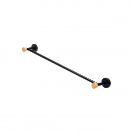 02-14803 ESTIA ΠΕΤΣΕΤΟΘΗΚΗ ΕΠΙΤΟΙΧΙΑ BAMBOO ESSENTIALS ΜΟΝΗ ΜΕΤΑΛΛΙΚΗ 9x65.4x5.2 ΜΑΥΡΗ