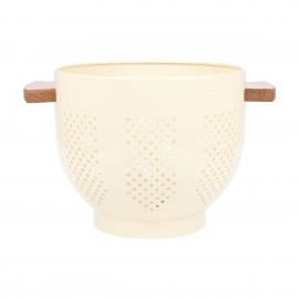 01-23850 ESTIA ΣΟΥΡΩΤΗΡΙ ΖΥΜΑΡΙΚΩΝ ALLURE ΑΛΟΥΜΙΝΙΟΥ 22cm ΜΕ ΞΥΛΙΝΕΣ ΛΑΒΕΣ IVORY
