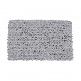 02-20743 ESTIA ΤΑΠΕΤΟ ΜΠΑΝΙΟΥ SHAGGY 80x50cm ΠΟΛΥΕΣΤΕΡΑ ΓΚΡΙ ΑΝΟΙΧΤΟ