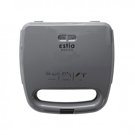 06-10010 ESTIA ΤΟΣΤΙΕΡΑ AROMA GREY 2 ΘΕΣΕΩΝ 750w ΓΚΡΙ