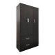 383-000256 Ντουλάπα πεντάφυλλη με πατάρι Athos I pakoworld wenge 170x42x240εκ
