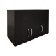 383-000256 Ντουλάπα πεντάφυλλη με πατάρι Athos I pakoworld wenge 170x42x240εκ