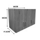 383-000256 Ντουλάπα πεντάφυλλη με πατάρι Athos I pakoworld wenge 170x42x240εκ