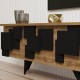 120-000669 Έπιπλο τηλεόρασης Trida pakoworld oak με μαύρο 160x35x45εκ