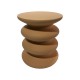 414-000026 Βοηθητικό τραπέζι Jonne pakoworld MGO terracotta Φ40x46εκ