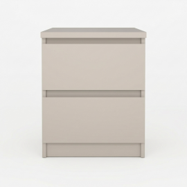 0191.TV35 Naia κομοδίνο με 2 συρτάρια  40,4x50x49,5εκ. Cashmere