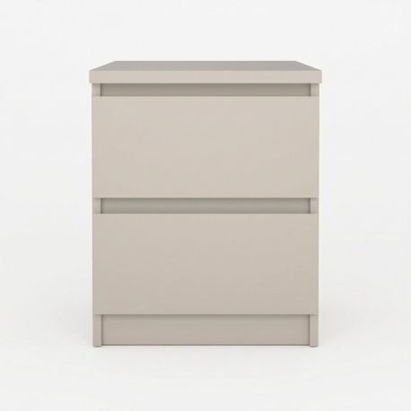 0191.TV35 Naia κομοδίνο με 2 συρτάρια  40,4x50x49,5εκ. Cashmere