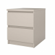 0191.TV35 Naia κομοδίνο με 2 συρτάρια  40,4x50x49,5εκ. Cashmere
