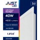 260604010 JUST LED LED Panel Backlight 40watt Τετράγωνο 3CCT D:595x595mm (260604010)