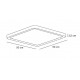 42045-Black InLight Πλαφονιέρα οροφής LED 40W 3CCT (by switch on base) από μαύρο μέταλλο  D:50cm (42045-Black)