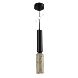 4088 InLight Κρεμαστό φωτιστικό γκρι από travertine marble 1XGU10 D:7,5 x 35cm (4088)