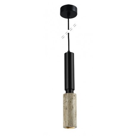 4088 InLight Κρεμαστό φωτιστικό γκρι από travertine marble 1XGU10 D:7,5 x 35cm (4088)