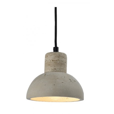 4094 InLight Κρεμαστό φωτιστικό γκρι από travertine marble 1XΕ27 D:15 x 12.5cm (4094)