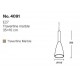 4091 InLight Κρεμαστό φωτιστικό γκρι από travertine marble 1XΕ27 D:10 x 35cm (4091)