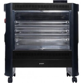 Gruppe NGF-24BFH Black Σόμπα Χαλαζία 2400W με Θερμοστάτη και Ανεμιστήρα