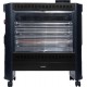 Gruppe NGF-24BFH Black Σόμπα Χαλαζία 2400W με Θερμοστάτη και Ανεμιστήρα