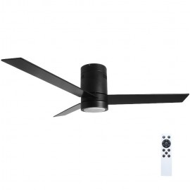 Gruppe RX52-060 Ανεμιστήρας Οροφής 132cm με Φως και Τηλεχειριστήριο Μαύρος
