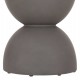 ΣΚΑΜΠΟ ΣΤΡΟΓΓΥΛΟ ZINI HM6580.01 FIBER CEMENT ΣΕ ΓΚΡΙ Φ35x43Υεκ