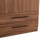 ΝΤΟΥΛΑΠΑ 3ΦΥΛΛΗ ΜΕ 2 ΣΥΡΤΑΡΙΑ HARRY HM18390.01 ΜΕΛΑΜΙΝΗ ΦΥΣΙΚΟ & ΜΑΥΡΟ 150x55x180Υεκ