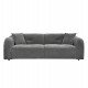 ΚΑΝΑΠΕΣ 3-ΘΕΣΙΟΣ JUNOA HM3333.01 ΓΚΡΙ ΥΦΑΣΜΑ 228x89x74Υεκ
