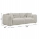 ΚΑΝΑΠΕΣ 3-ΘΕΣΙΟΣ JUNOA HM3333.02 ΕΚΡΟΥ ΥΦΑΣΜΑ 228x89x74Υεκ