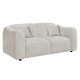 ΚΑΝΑΠΕΣ 2-ΘΕΣΙΟΣ JUNOA HM3334.02 ΕΚΡΟΥ ΥΦΑΣΜΑ 172x89x74Υεκ
