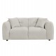 ΚΑΝΑΠΕΣ 2-ΘΕΣΙΟΣ JUNOA HM3334.02 ΕΚΡΟΥ ΥΦΑΣΜΑ 172x89x74Υεκ