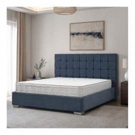 2ESKYMP-G94160200 ΚΡΕΒΑΤΙ SKY ΜΠΑΟΥΛΟ ΝΤΥΜΕΝΟ ΜΕ ΥΦΑΣΜΑ 160x200 - G94