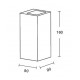 43065 InLight Επιτοίχιο φωτιστικό γκρι από travertine marble 2XG9 D:9 x 16cm (43065)