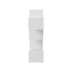 230-000244 Ραφιέρα τοίχου Tiber pakoworld λευκή 120x22x67εκ