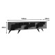 120-000669 Έπιπλο τηλεόρασης Trida pakoworld oak με μαύρο 160x35x45εκ