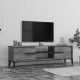 120-000673 Έπιπλο τηλεόρασης Eslem pakoworld oak με ανθρακί 160x34,6x48,1εκ