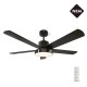 Gruppe 48-12115DC Ανεμιστήρας Οροφής 122cm 38W με Φως & Τηλεχειριστήριο Μαύρος