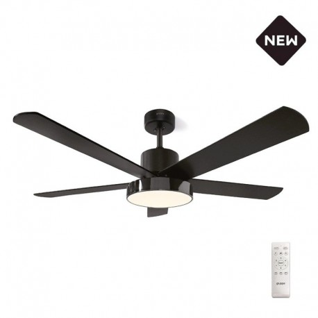 Gruppe 48-12115DC Ανεμιστήρας Οροφής 122cm 38W με Φως & Τηλεχειριστήριο Μαύρος