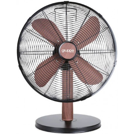 Gruppe FT-30MD Επιτραπέζιος Ανεμιστήρας 40W Black - Wood