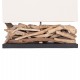 ΕΠΙΤΡΑΠΕΖΙΟ ΟΡΘΟΓΩΝΙΟ ΦΩΤΙΣΤΙΚΟ TWIGGY HM4432 DRIFTWOOD & ΛΕΥΚΟ ΚΑΠΕΛΟ 50x16,5x38Υεκ.