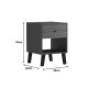230-000176 Κομοδίνο Tuscany pakoworld sonoma-ανθρακί 40x40x55εκ