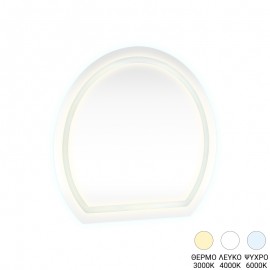 384-000030 Καθρέπτης Enira pakoworld με led 59.5x2.8x59.5εκ