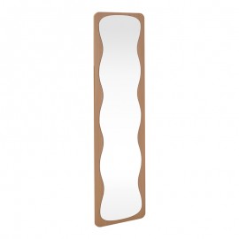384-000021 Καθρέπτης Jenia pakoworld mdf σε φυσική απόχρωση 40x40x160εκ