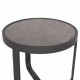 ΤΡΑΠΕΖΑΚΙ ΑΛΟΥΜΙΝΙΟΥ DEVIOUS SM6440.01 ΑΝΘΡΑΚΙ--ΓΚΡΙ SINTERED STONE TOP Φ45x41Υεκ.