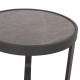 ΤΡΑΠΕΖΑΚΙ ΑΛΟΥΜΙΝΙΟΥ DEVIOUS SM6440.01 ΑΝΘΡΑΚΙ--ΓΚΡΙ SINTERED STONE TOP Φ45x41Υεκ.