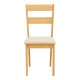 091-000023 Καρέκλα Dallan pakoworld rubberwood σε φυσική απόχρωση 40x47.5x89εκ