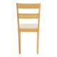 091-000023 Καρέκλα Dallan pakoworld rubberwood σε φυσική απόχρωση 40x47.5x89εκ