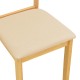 091-000023 Καρέκλα Dallan pakoworld rubberwood σε φυσική απόχρωση 40x47.5x89εκ