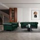 074-000085 Kαναπές διθέσιος τ. Chesterfield pakoworld pu κυπαρισσί 160x84x67εκ