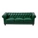 074-000084 Kαναπές τριθέσιος τ. Chesterfield pakoworld pu κυπαρισσί 203x84x67εκ