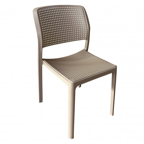 15300052 Καρέκλα Κήπου ArteLibre LUMINA Cappuccino PP 55x46x83cm Καφέ