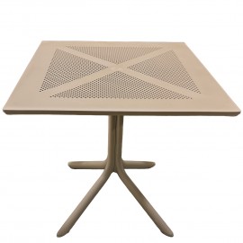 15300080 Τραπέζι Κήπου ArteLibre SIREA Cappuccino PP 80x80x75cm Καφέ
